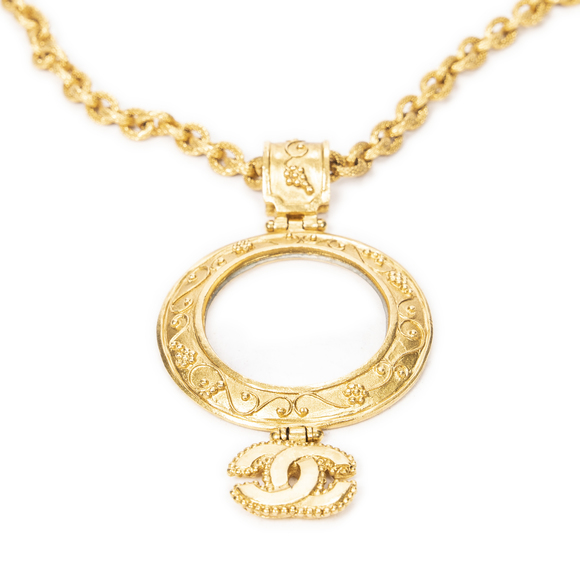 Chanel Magnifying Glass Pendant Necklace - Picture 2 of 5
